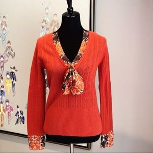 Carolina Herrera New York v neck cashmere sweater